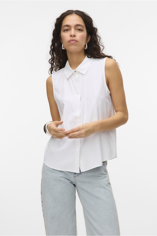 VMNORA SL SHIRT WVN GA NOOS 10325993 Bright White